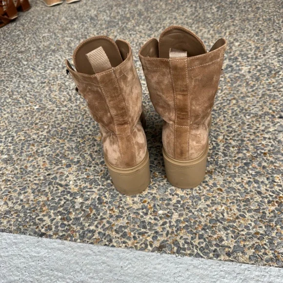 Gianvito Rossi Foster Camel Suede Ankle Boot 38.5 EU - Picture 6 of 13